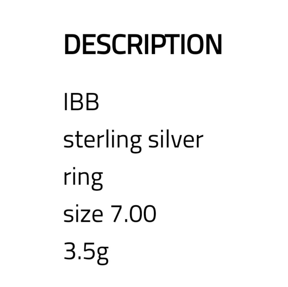 Ibb Signed. 925 Interlocking Rings. - image 8